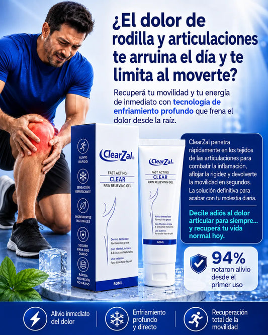 ¡Líbrate del sufrimiento articular y la rigidez con ClearZal!